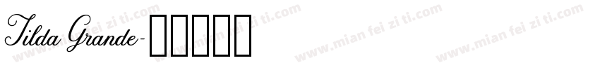 Tilda Grande字体转换